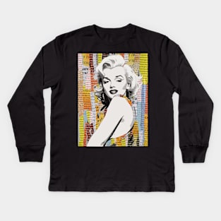 Marilyn Monroe vintage Kids Long Sleeve T-Shirt